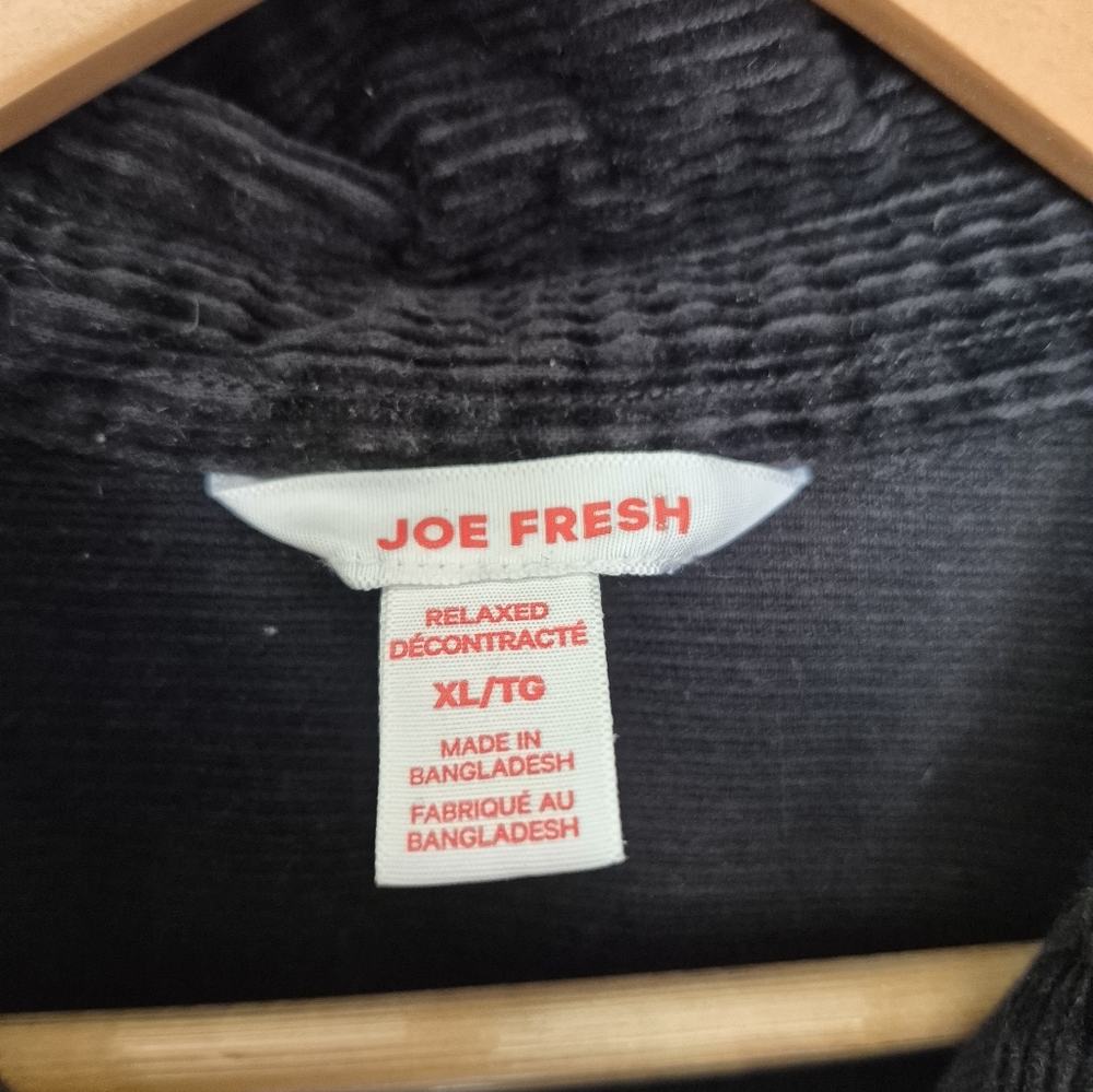 Long 97% Cotton Corduroy Shirt Jacket Size XL By Joe Fresh - Picture 5 of 6